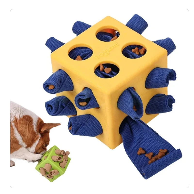 

Pet Dog Cube Toy Molar Bite-resistant Interesting Interactive Toy Puppy Puzzle Toy for Small Medium Large Dog