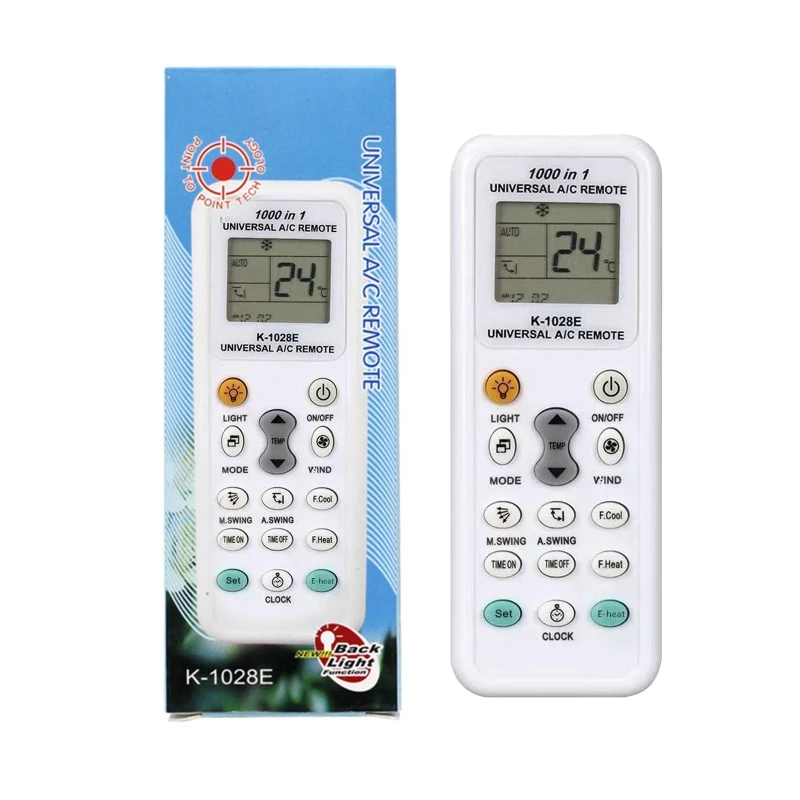 

1000 in 1 Universal Wireless Remote Control K-1028E Digital LCD Remote Control White Remote Control