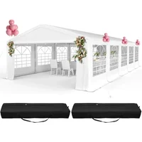 20x32ft Party Tent Heavy Duty Outdoor Wedding Event Shelters Upgraded Galvanized Canopy Commercial Tent with Removable Sidewalls 1