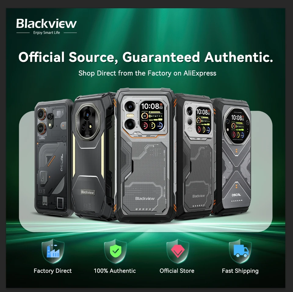 Blackview XPLORE 2 Projector 5G AI Rugged Smartphone, 6.73