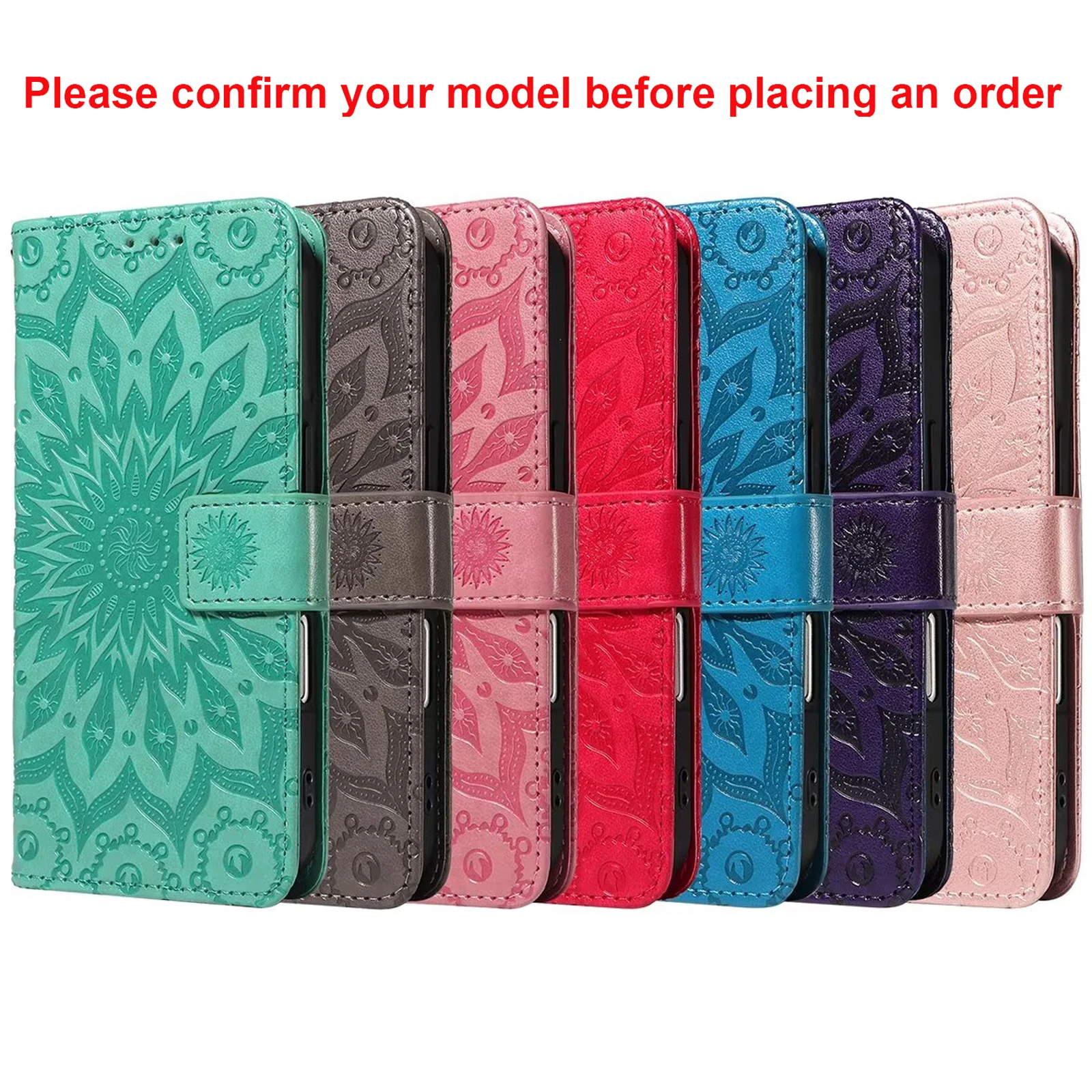 Leather Wallet Case with Kickstand Cover,