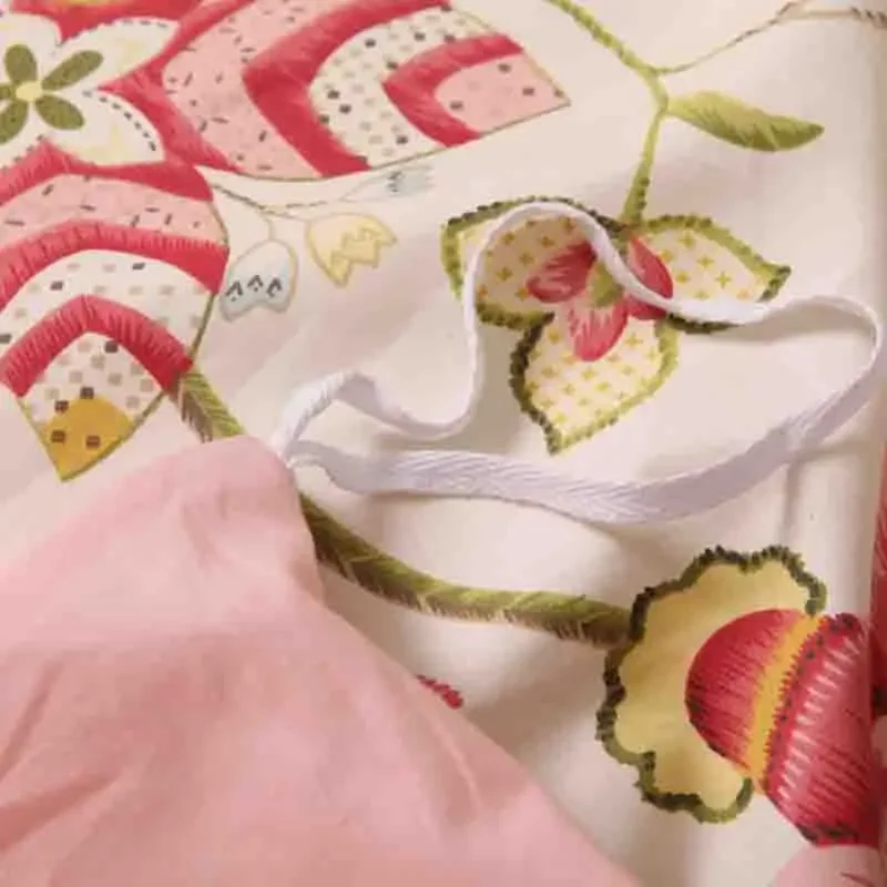 Pure Cotton Satin Bedding Fabric Long Staple Cotton Printed Wide Width Material Home Textile Soft Comfortable Durable Sheet Cove