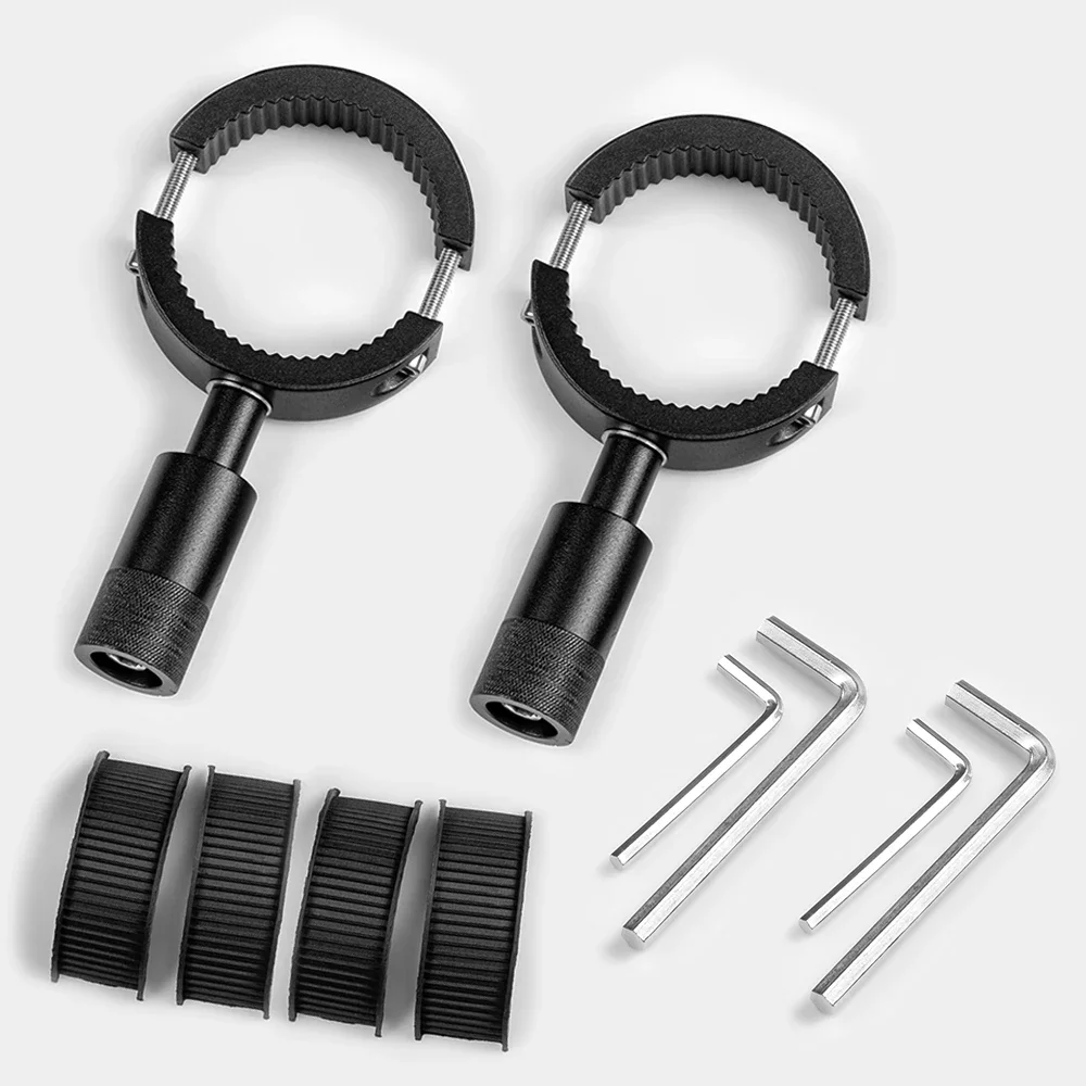 Motorrad Scheinwerferhalterung 20-38mm - 2 Stück Aluminium Rohrklemmen