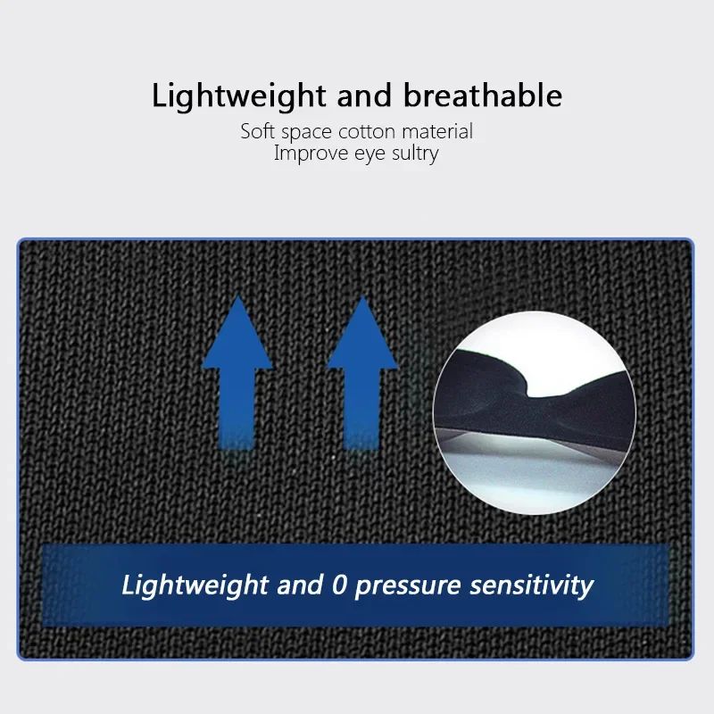Sleep Mask Eye Mask 3D Contoured Cup Concave Molded Blindfold Blocks Out Light for Women Men