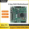 Intel N100 Mini ITX Mainboard 6-Bay NAS Motherboard 6xSATA3.0 4xi226 Lan 1xPCIE 1xDDR5 2.5G 2xUSD3.0 HD DP Firewall Soft Router 1