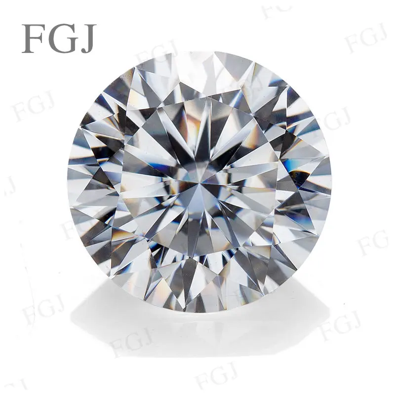 D-Farbiger Runder Moissanit-Stein, Doppelseitig Geschnittener Europäischer Multi-Cut Edelstein für DIY Handgemachten Schmuck und Bastelarbeiten – Detail 14