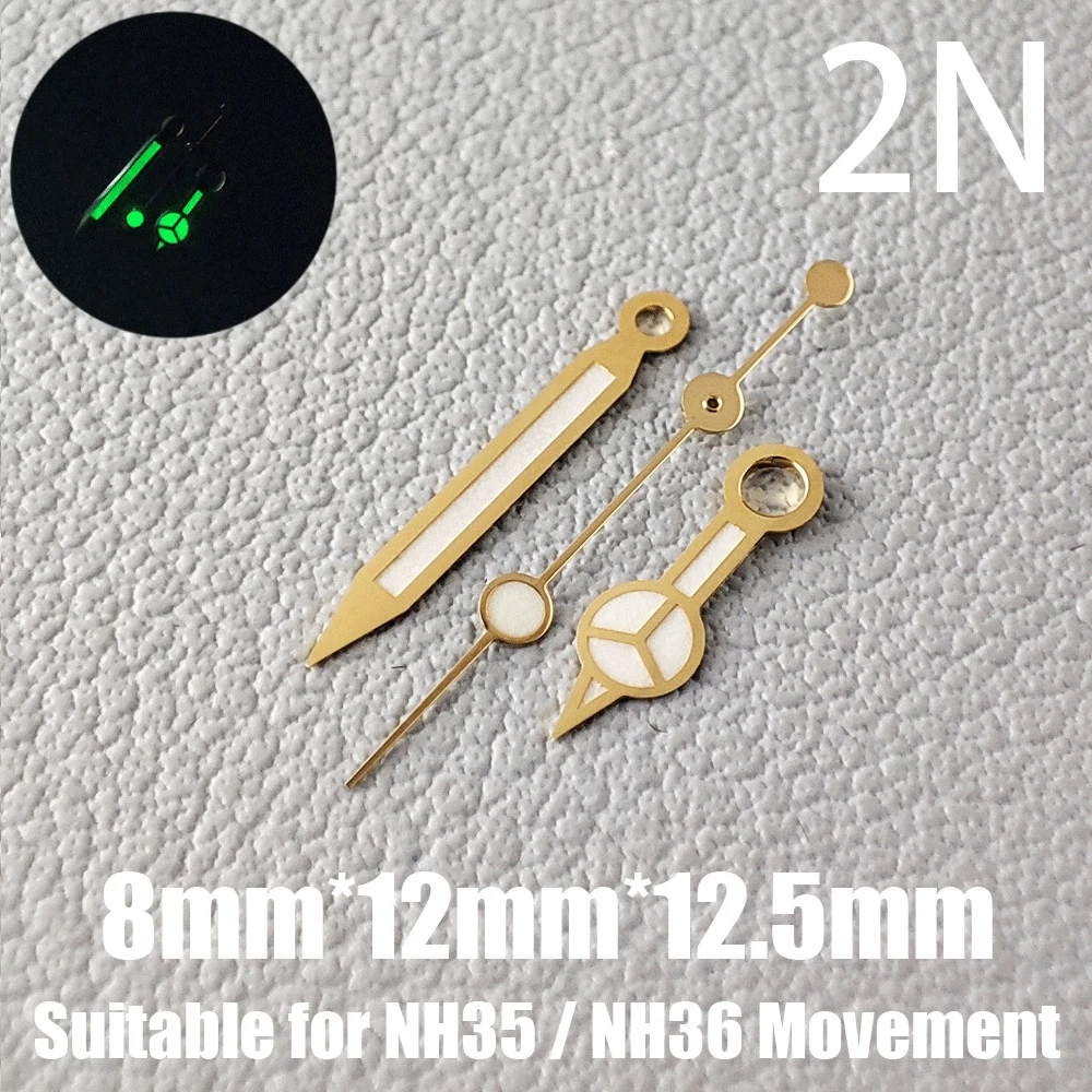 Watch Accessories Watch Hands NH35 Hands C3 Green And Blue Luminous Suitable For NH35/NH36 Movement 1N-38N