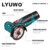 LYUWO Micro Angle Grinder, Filling Grinder for Diamond Cutting, Wireless Power Tool, 12V 3