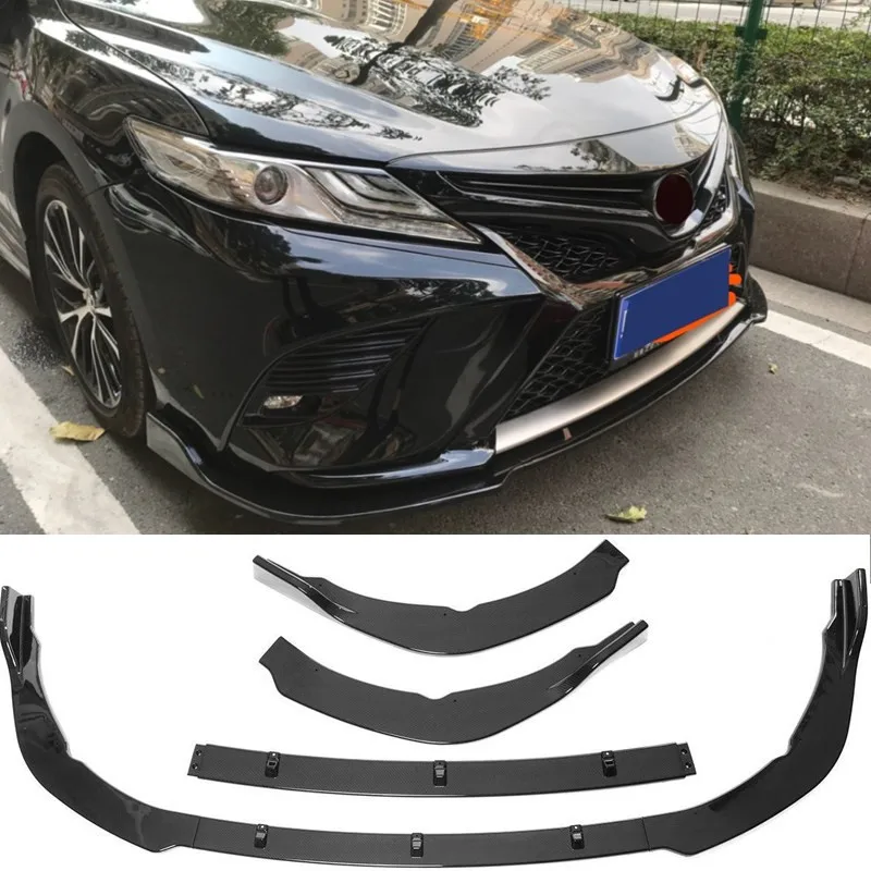 

For 18-19 Eighth Generation Toyota Camry Sports Front Lip Collision Bumper Modified Car With A Three-stage Front Shovel