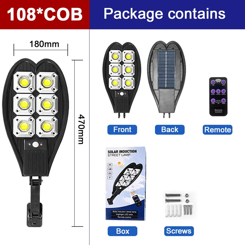 8000W 800COB LED Solar Lights Outdoor 3 Modes Remote Control Motion Sensor Waterproof Security Wall Lights for Garden Garage bright solar lights Solar Lamps