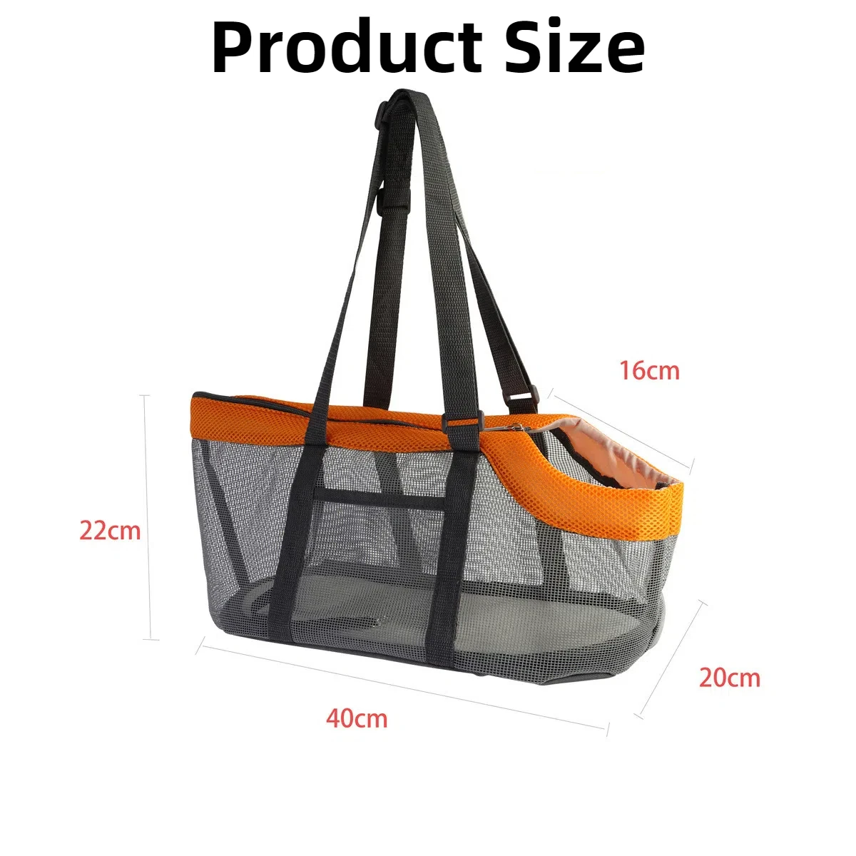 Pet Handbag Panoramic Breathable Mesh Bag Dog Outing Pet Bag Large Capacity Handbag Lightweight Portable Foldable Cat