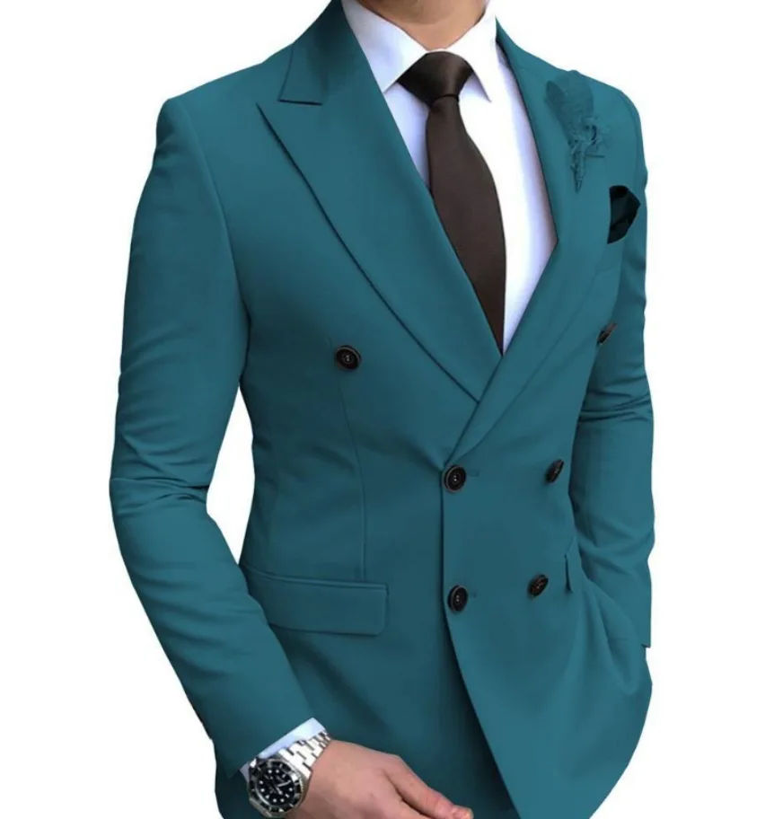 Y3-Suit set slim fit Korean style casual suit men's fashion groom wedding dress groomsmen suit