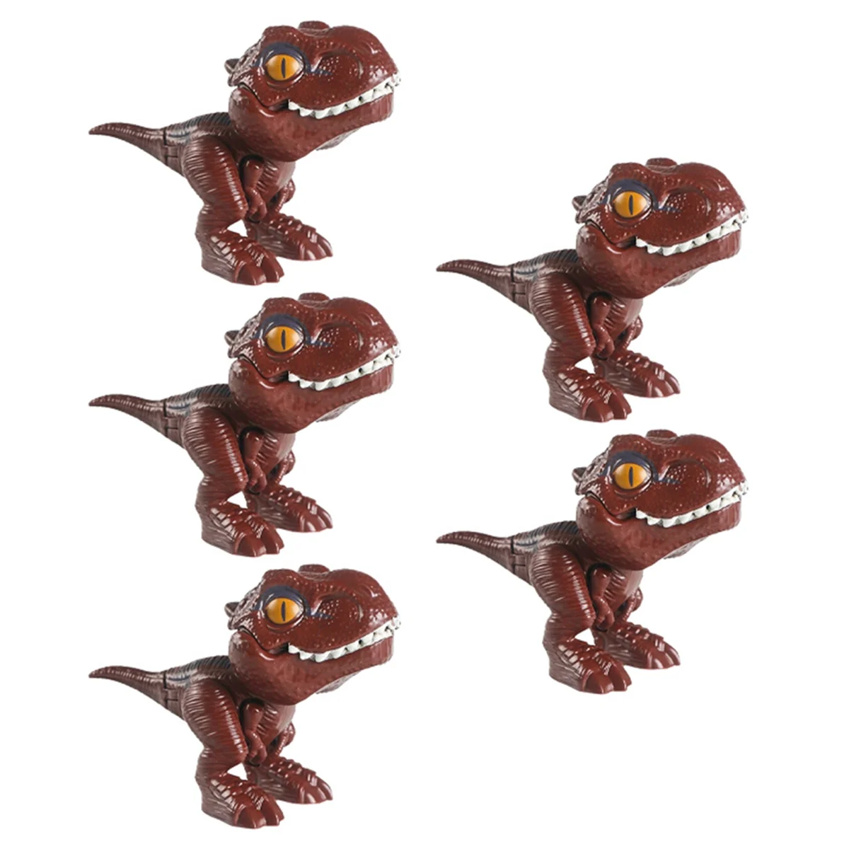 Children'S Dinosaur Egg Finger Biting Toys Simulation Tyrannosaurus Tyrannosaurus Dinosaur Boy Funs Toys Dark Brown