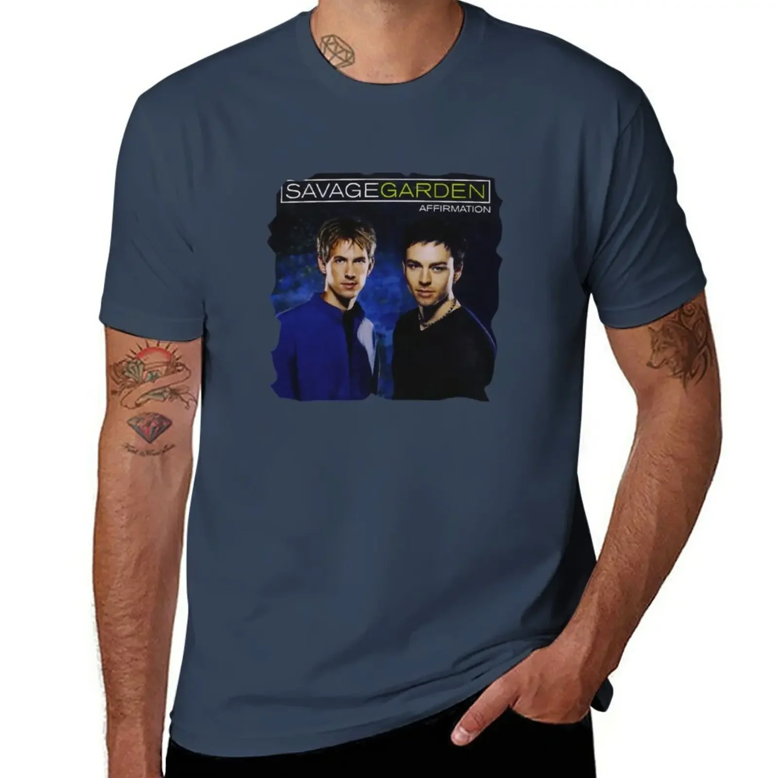 Boweersj Savage Garden Affermazione T-Shirt Summer Top Ragazzi Bianchi Semplici Magliette Da Uomo