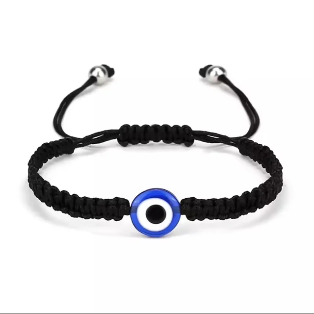 Bracelets turcs simples mauvais œil pour hommes et femmes, 1 pièce, corde mexicaine tissée, bijoux, accessoires tendance, cadeau