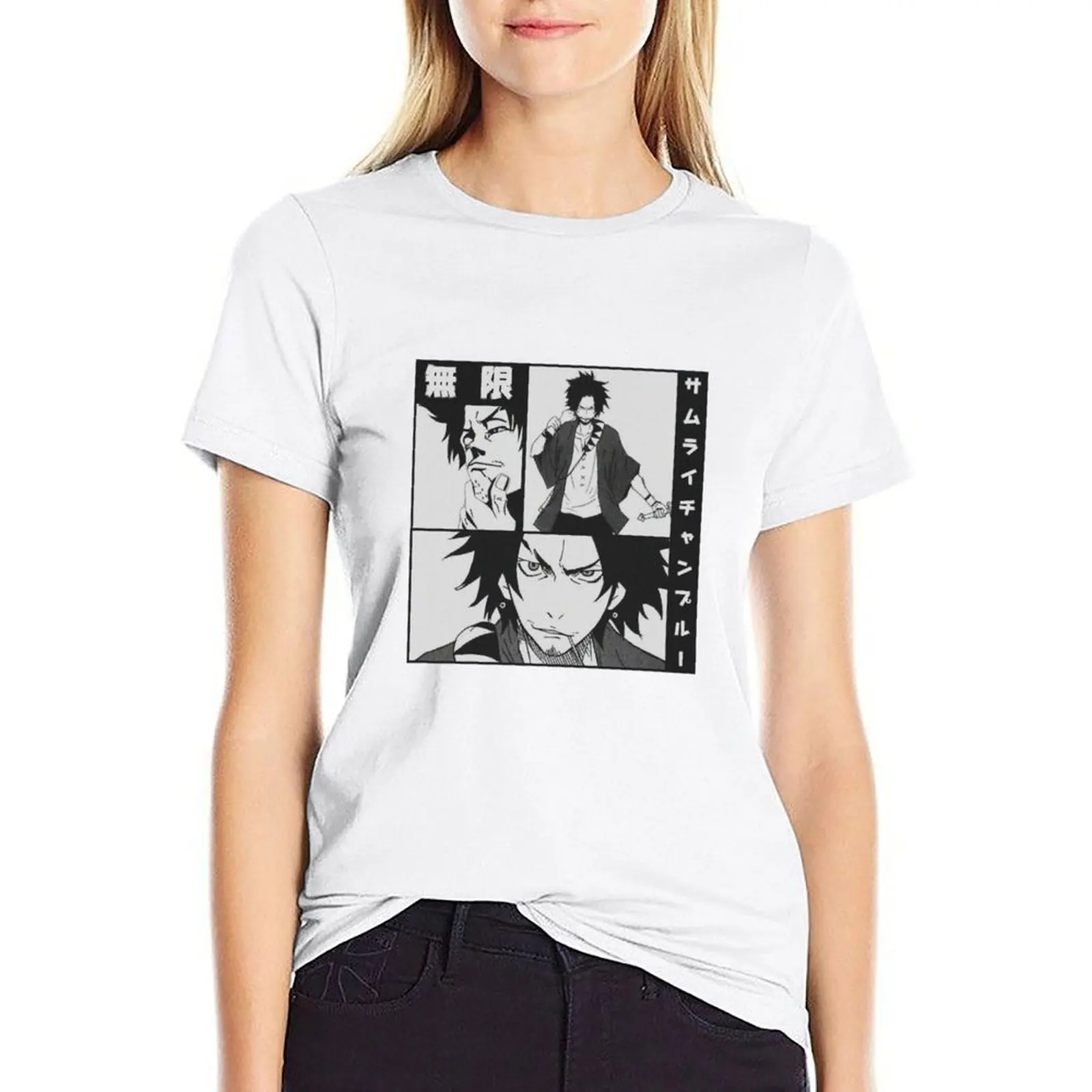 

Samurai Champloo - Mugen T-shirt graphics cute tops oversized white t-shirts for Women