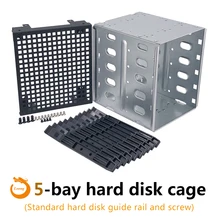  ZhenLoong 5.25 To 3.5 HDD Adapter Caddy Bracket Cage SATA SAS Hard Disk Rack Enclosure Chassis Optical Drive Extension Tray 