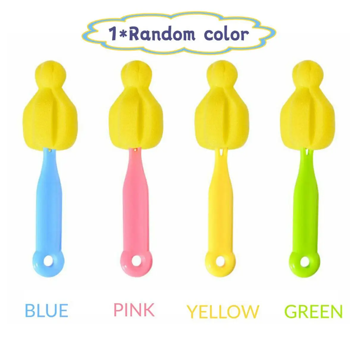 Sponge Brush Baby Nipple Milk Bottle Cup Pacifier 360 Degree Clean cleaning brush,bottle cleaning brush,bottle brush,cleaning brush set,straw cleaning brush