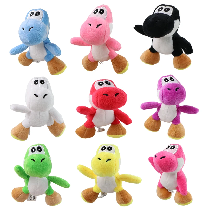 

Kawaii Mario Green Blue Pink Black Yoshi Soft Plush Toys Cute Anime Mushroom Stuffed Animals Peluche Dolls Festivals Gifts