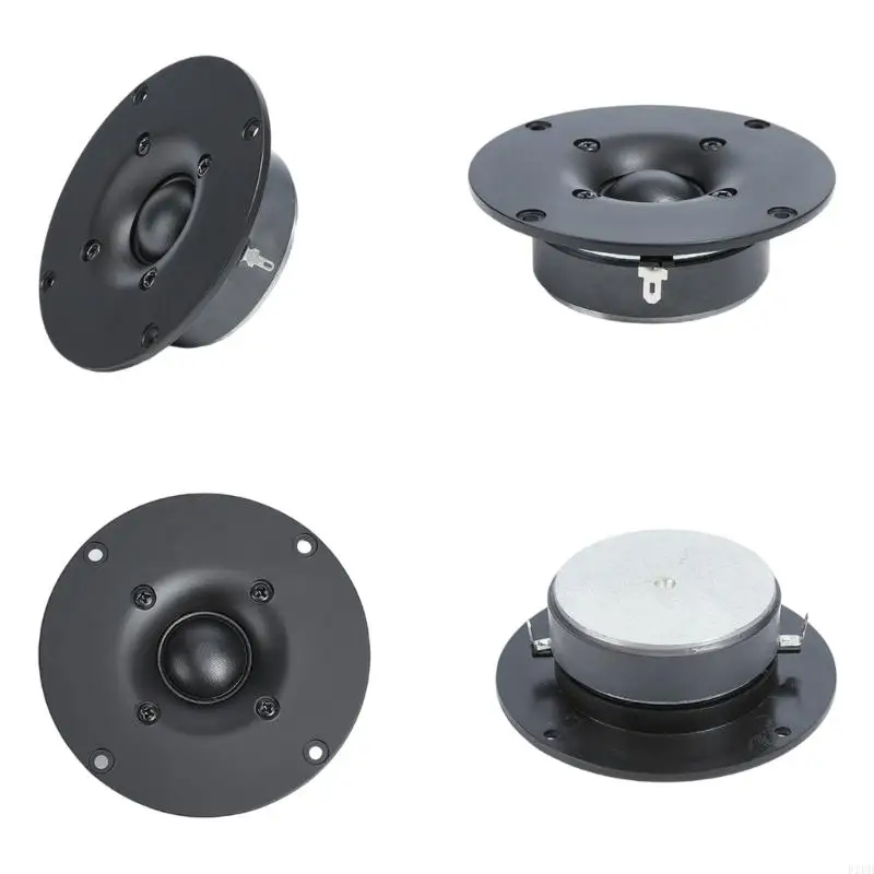02DD 4Inch 8Ohm 60W 104mm Hifi Silk Cloth Dome Tweeter with Soft Dome Laminate for Enhances Sound Experiences