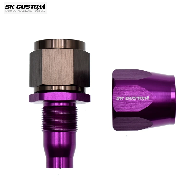 SK Oil Pipe Fitting Right Angle Fitting Wire Braided Oil Tube Adapter Engine Radiator Aluminum Alloy AN8 AN10 aluminum radiator fuel hose adapter aluminum flare adapter