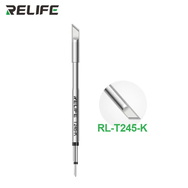 RELIFE RL-T245 Universal Soldering Iron Tips Lead Free Welding Nozzle Grip Compatible JBC Cartridges Soldering Station hole saw set Tool Sets