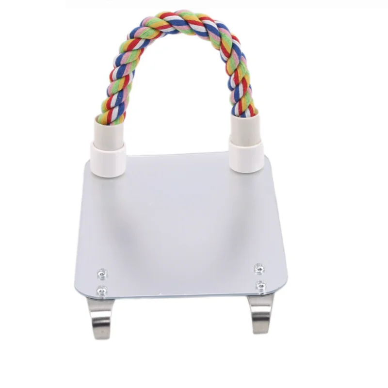 Giocattolo A Specchio Per Uccelli Con Corda E Trespoio - Per Pappagalli, Parrocchetti E Canarini - Foto 5