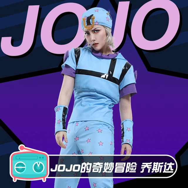 Anime Jo Bizarre Adventure Steel Ball Run Johnny Joestar Cosplay Hat JO  Jonathan Costume scarf Sunscreen Hat with Ornament