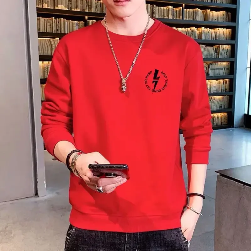 thumbnail image 1 of Ropa masculina Camisetas de gran tamaño para hombres Tops con letras Sudaderas holgadas rojas de gran tamaño XL Tendencias de moda de una pieza 2024 F Nueva venta It, 1 of 5