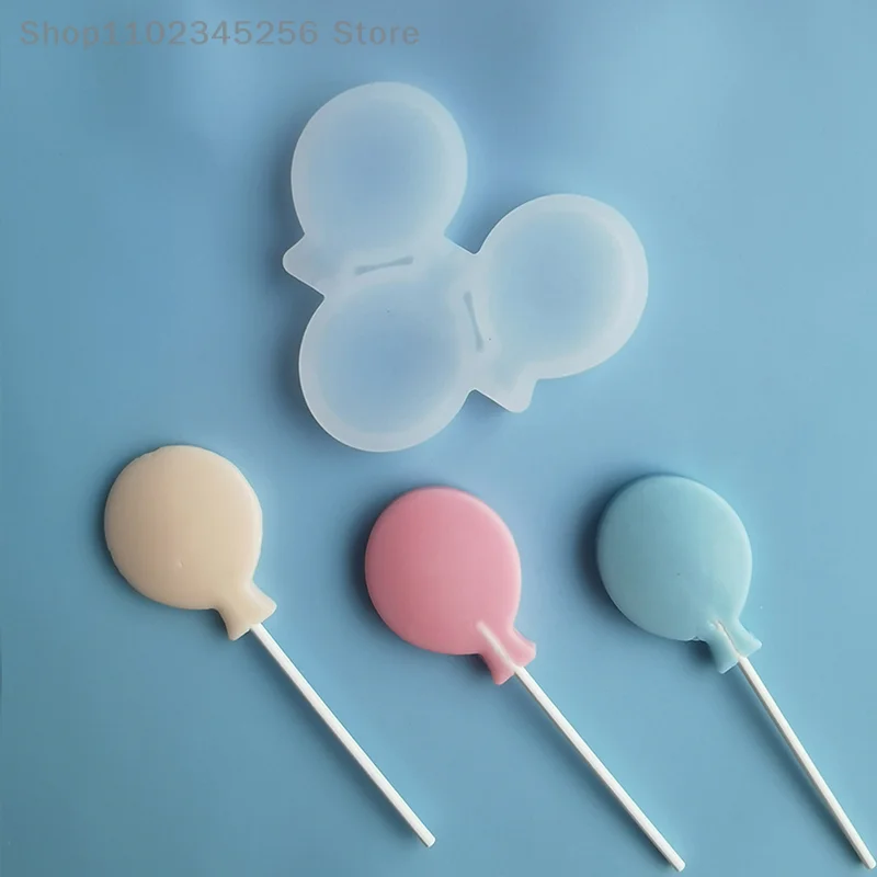 

1pc Lollipop Silicone Mould DIY Handmade Chocolate Candy Mold Cake Decorating Tools Bakeware