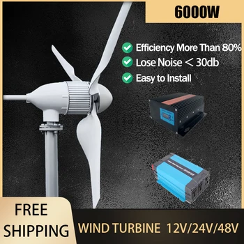 New Upgraded And More Powerful 10KW/6KW Horizontal Wind Turbine Windmill Delivered From Polish Warehouse Low Speed Low Noise