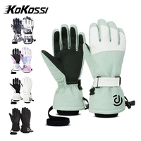 KoKossi Winter Ski Gloves Waterproof Touch Screen Waterproof Motorcycle Snowboard Gloves Men Women Fleece Warm Snow Gloves