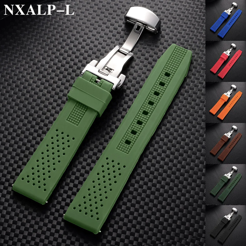 Breathable Silicone Quick Release Universal Watch Strap - Elegant Wristband