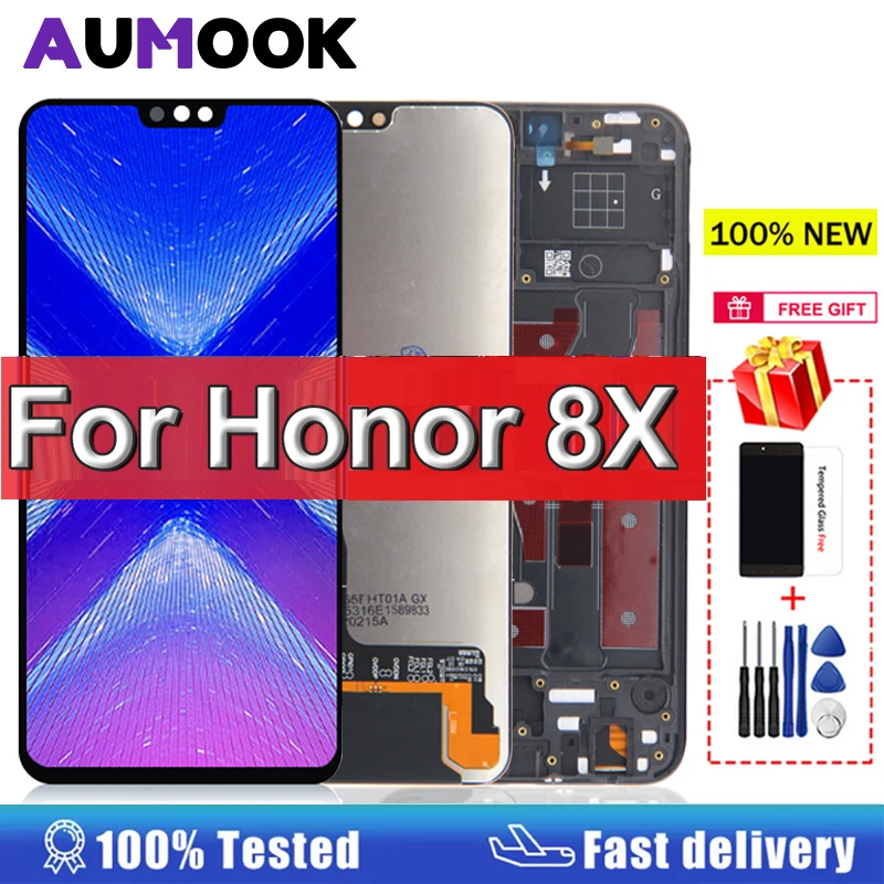 ЖК-дисплей 6,5 дюйма для Huawei Honor 8X, сенсорный экран, дигитайзер, запасные части для Honor 8X, дисплей, искусственный экран ЖК-дисплей 6,5 дюйма для Huawei Honor 8X, сенсорный экран, дигитайзер, запасные части для Honor 8X, дисплей, искусственный экран