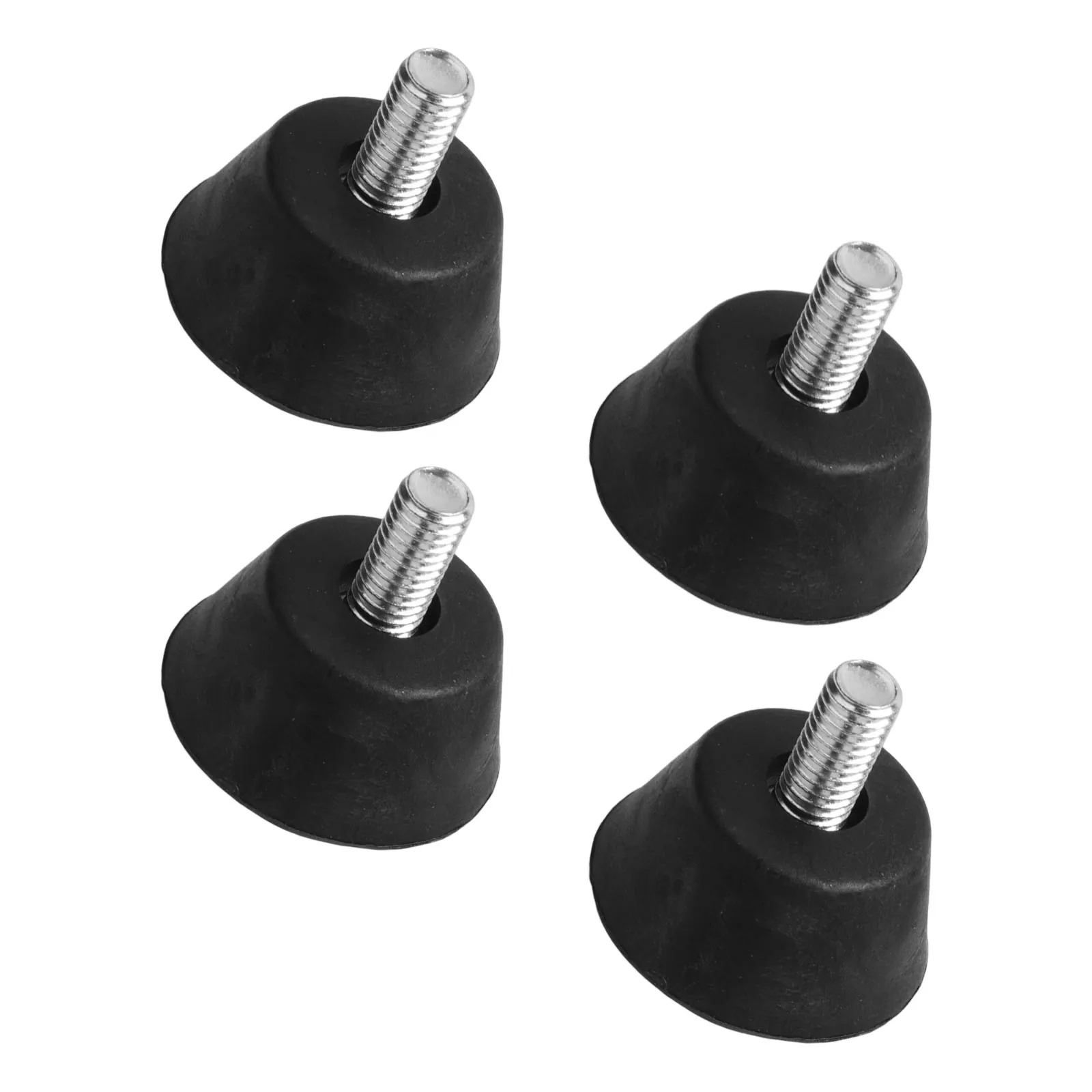 4pcs M8 Adjustable Lathe Feet Anti-Slip Rubber Feet Shock Absorbing Pads Lathe Leg Rubber Foot Mat For Woodworking Lathes