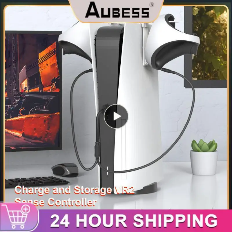 Supporto Per Display 2 In 1 Stazione Di Montaggio Robusta E Stabile Per Ps5/Ps Per Ps5-Vr2 Per Ps5/Ps Vr2 Supporto Per Controller Di Gioco Supporto Vr