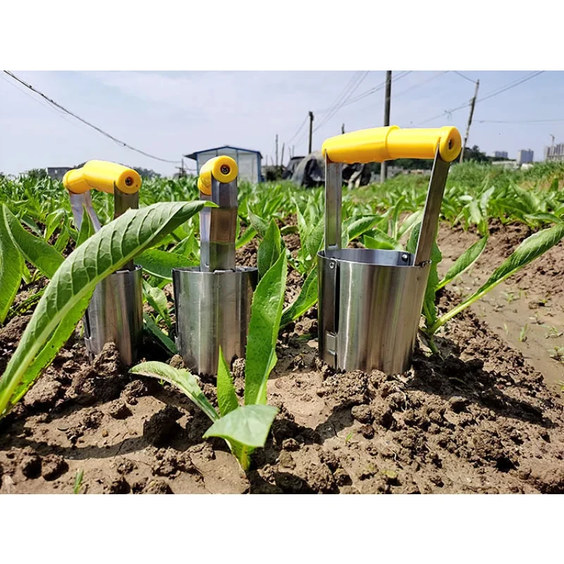 Mini garden tools Gardening Seedling Tube Transplanter Handheld Planting Machine for Flower