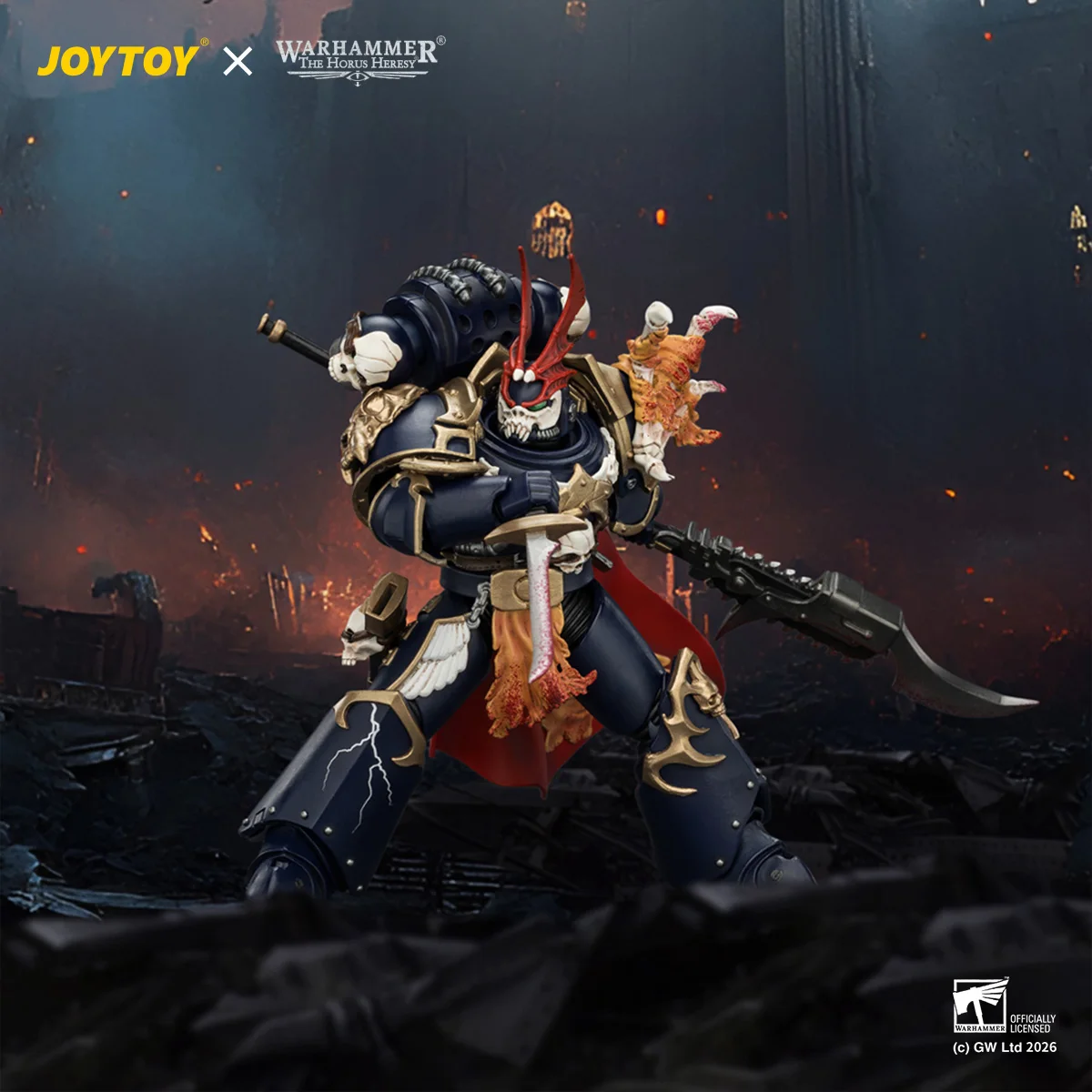 JOYTOY Warhammer "The Horus Heresy" 1/18 Action Figures Night Lords Sevatar First Captain of the Night Lords The Prince of Crows