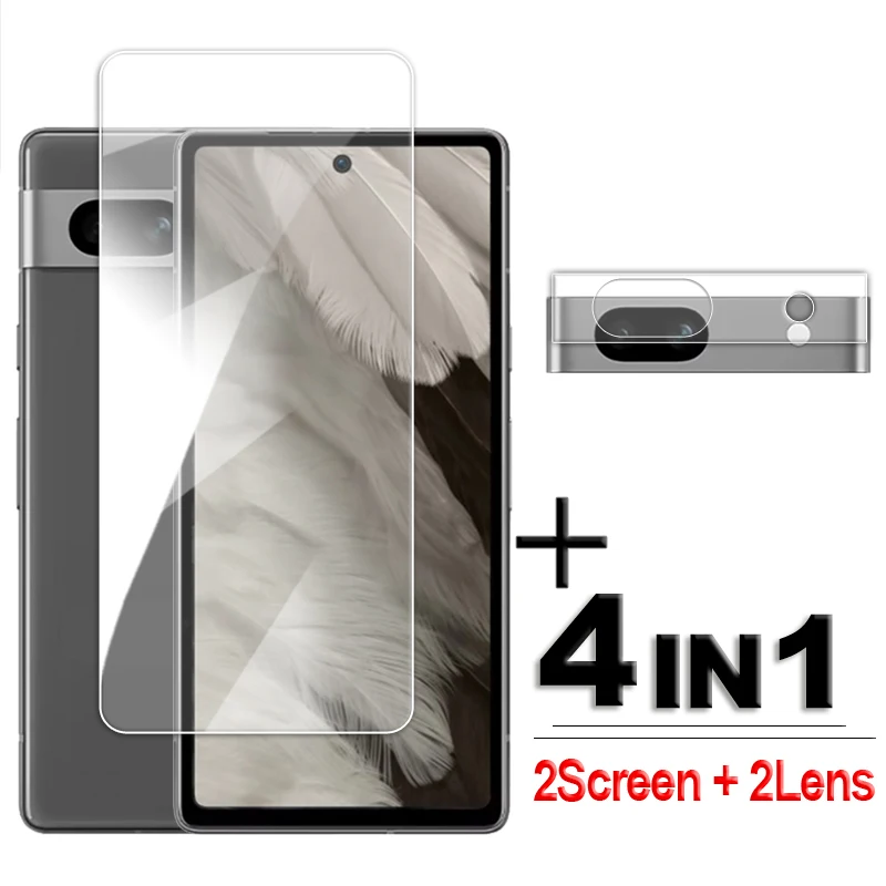 For Google Pixel 7A Glass Full Glue Clear Screen Protector For Pixel 6 6A 7 7A Tempered Glass Google Pixel 6 6A 7 7A Lens Film цена и фото