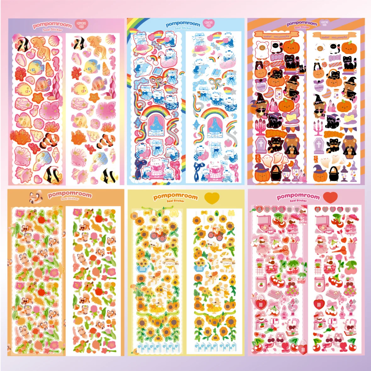 18 Sheets Colorful Korean Stickers Ribbon Sticker, Hikhok Self-adhesive  Cute Stickers Kawaii Stickers for Diary DIY, Greeting Card, Home Decoration