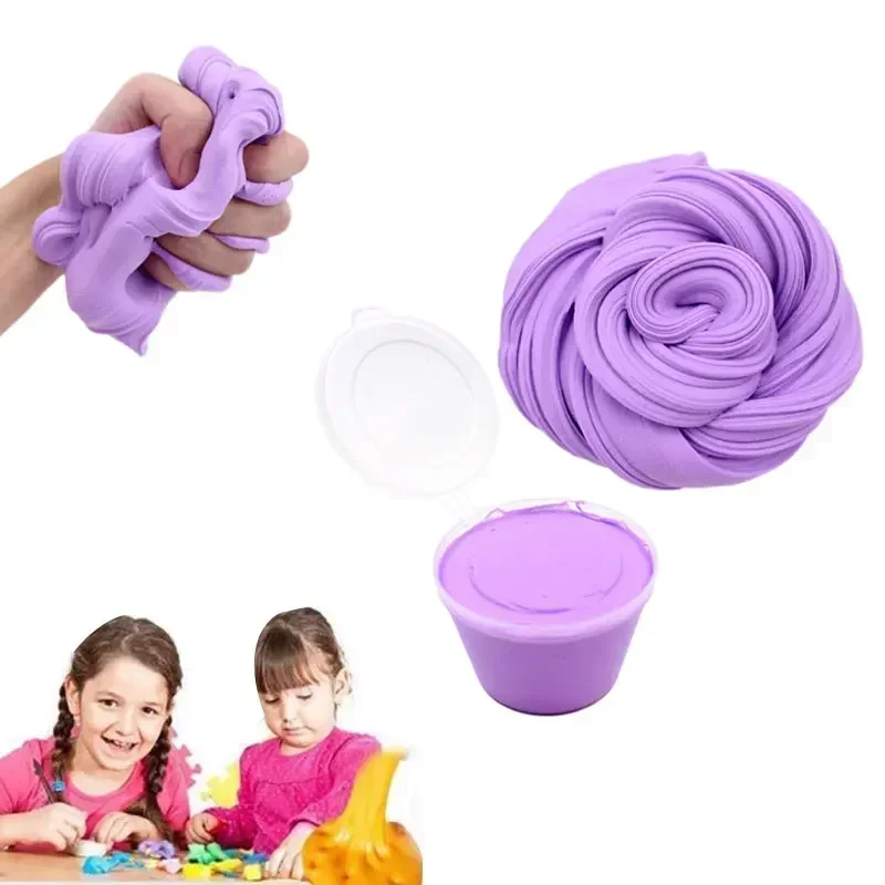 Kids Toy Gift Stress Relief Kids Toy Plasticine Fluffy Slime With Box Slime Glue For Children Fluffy Supplies Funny DIY slime kit fluffy slime