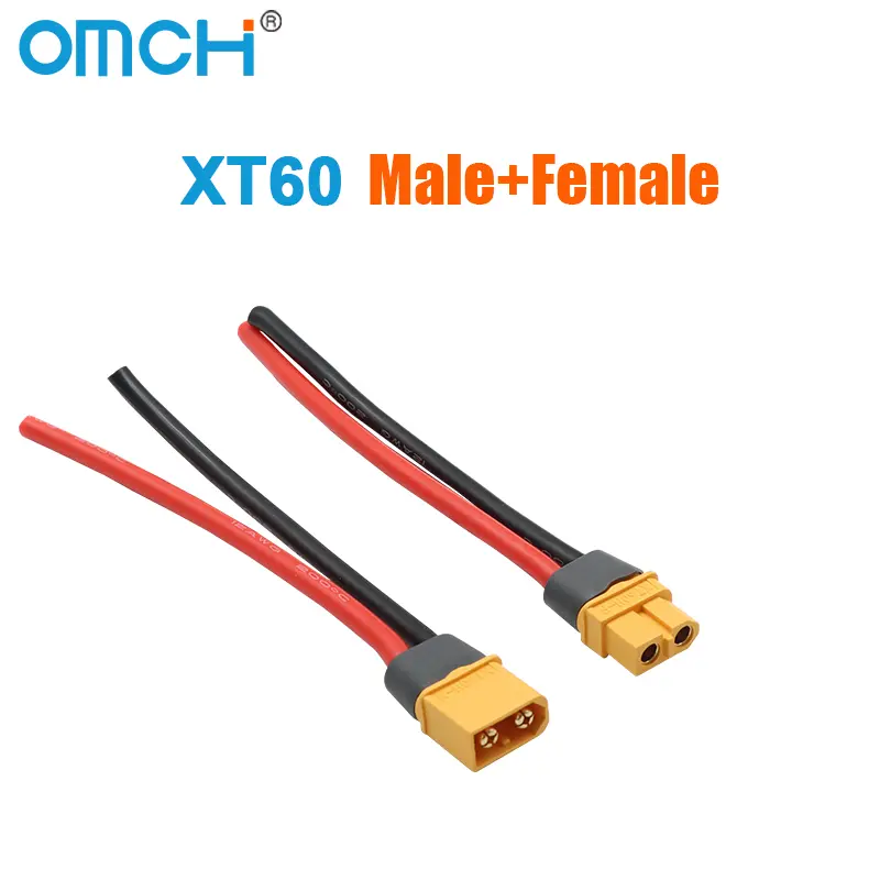 OMCH XT60 12/14AWG XT90 10AWG Male Female Plug Battery Connector With Silicone Wire Cable For RC Airplane Lipo Battery Drone Car - Image 8