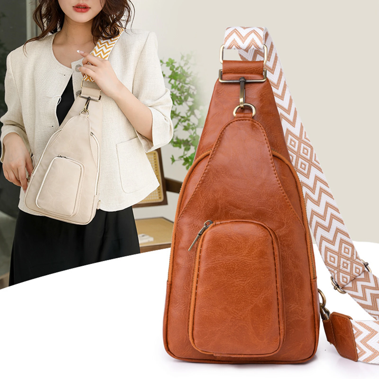 

Women Small Sling Bag Purse Unique Shoulder Bags with Aesthetic Design for Birthday Gifts New Year's Gifts