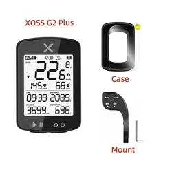 XOSS Advanced Wireless GPS Cycling Computer with Bluetooth Tracker and Waterproof Odometer (G2 Plus Set 1)