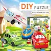 Kids Race Track Toys DIY Assembling Toy Vehicle Puzzle Board Fun Rail Car Building Toys Educational Toys Puzzle Set Children Toy 3