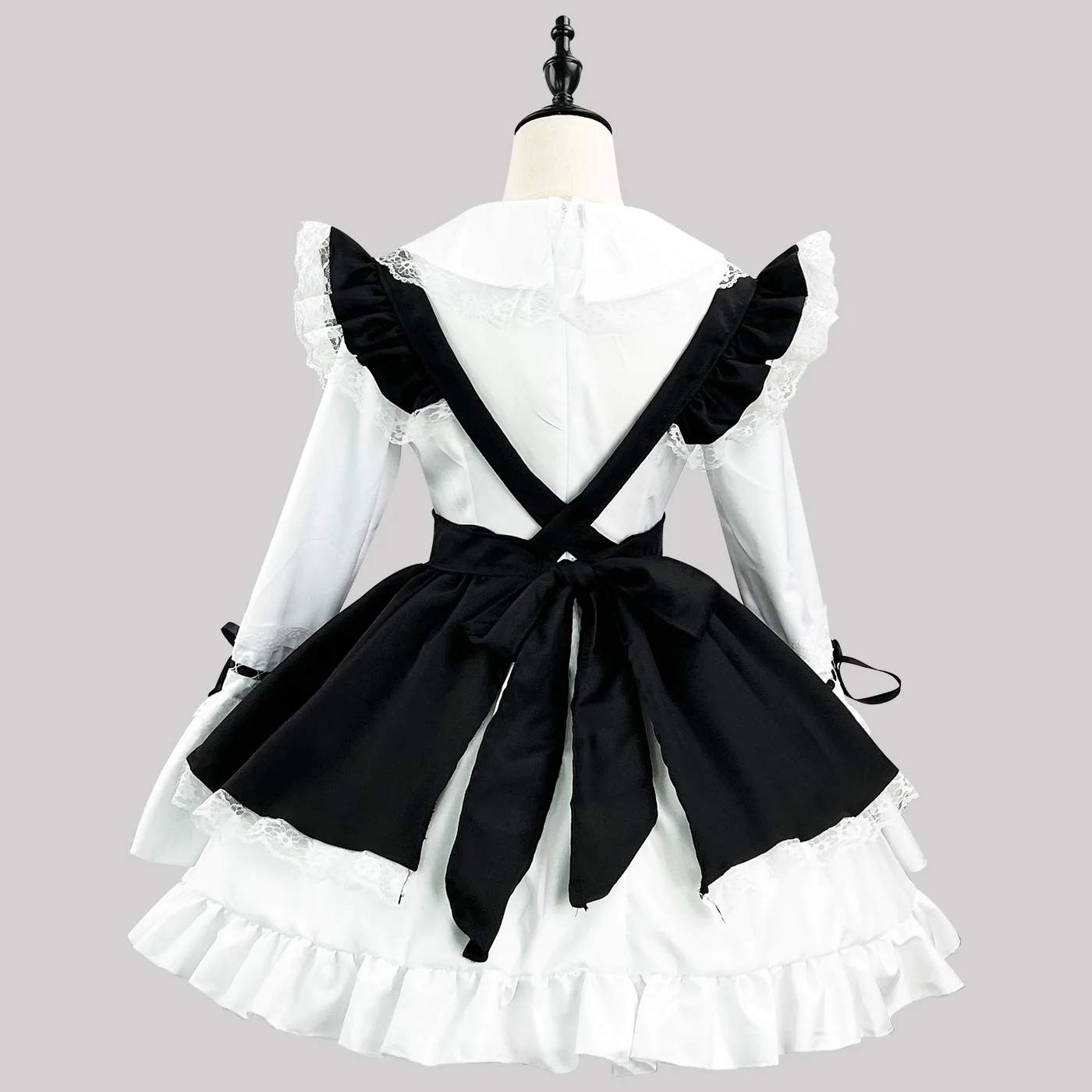 Vintage Gothic Lolita Maid Dress Damen Japanese Kawaii Cosplay Kostüm 26