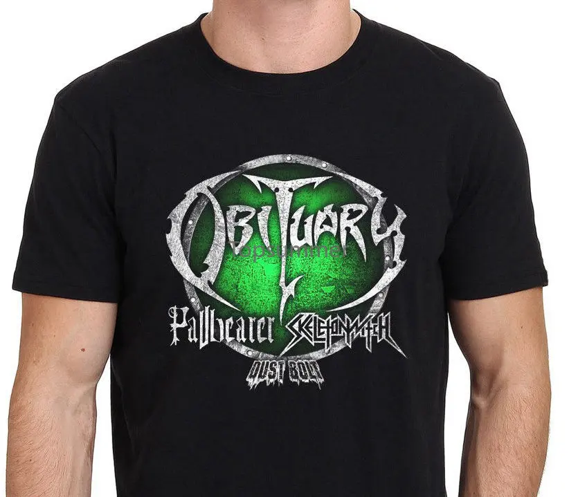 

New Obituary Pallbearer Skeleton Witch North Usa Tour 2018 T-Shirt Size S Xxl Funny Short Sleeve Cotton T-Shirts