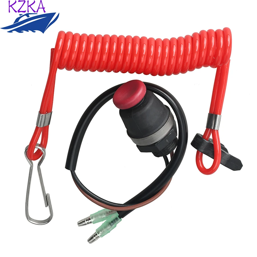 

398-06830 Safety Stop Switch With Lanyard For Tohatsu Outboard Motor 398-06830-0 398068300M boat engine parts