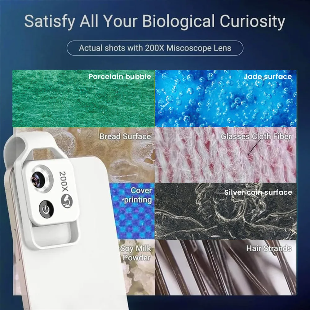 Ottwn Nano Zoom 200x for iPhone Nano Zoom Nanozoom 200x Magnification Zoom Zoom Lens for iPhone Nanozoom for iPhone Nanosight