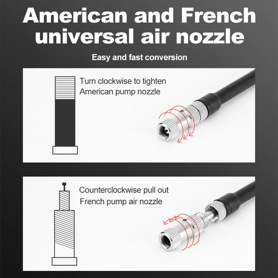 300PSI Bike Shock Pump with Gauge 5